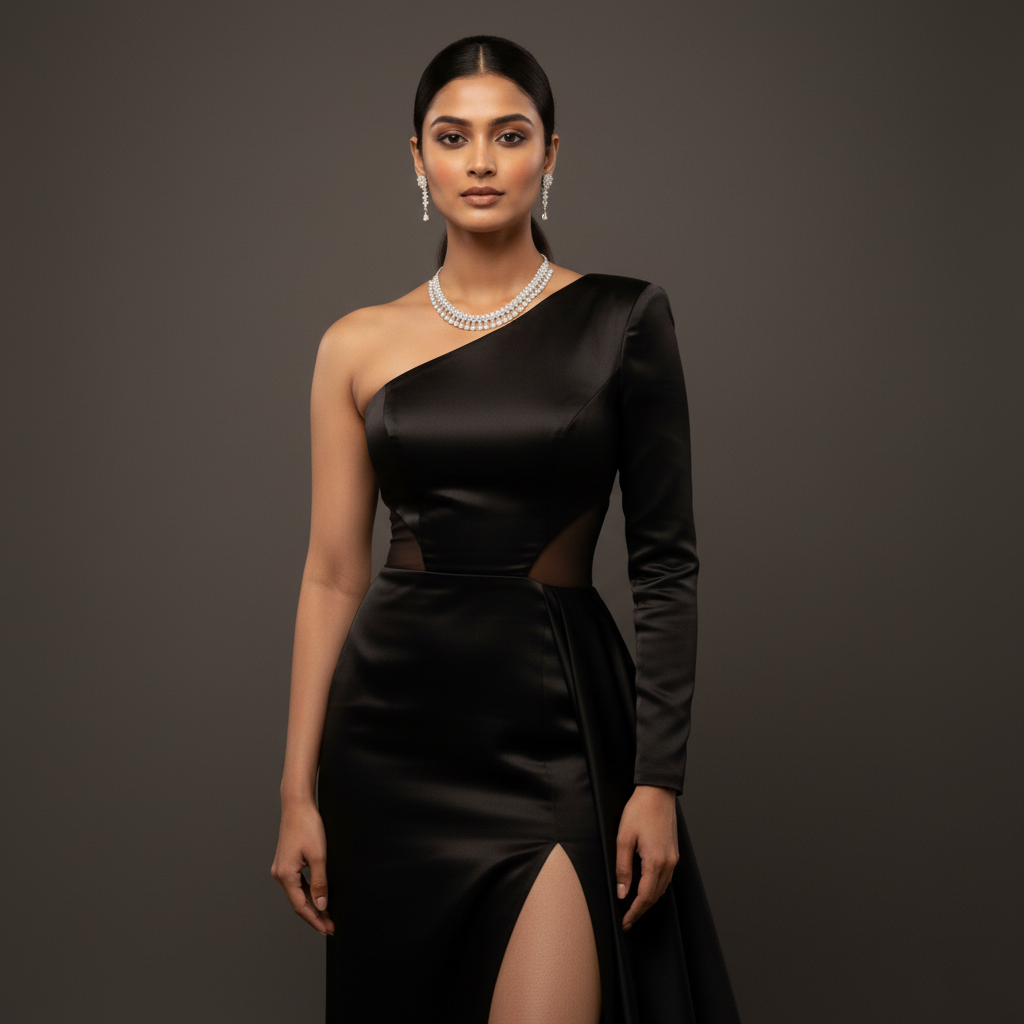 Classic AD Gemstone Teardrop Necklace Set