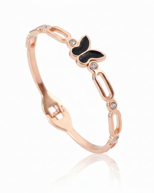 Noir Butterfly Kada Bracelet