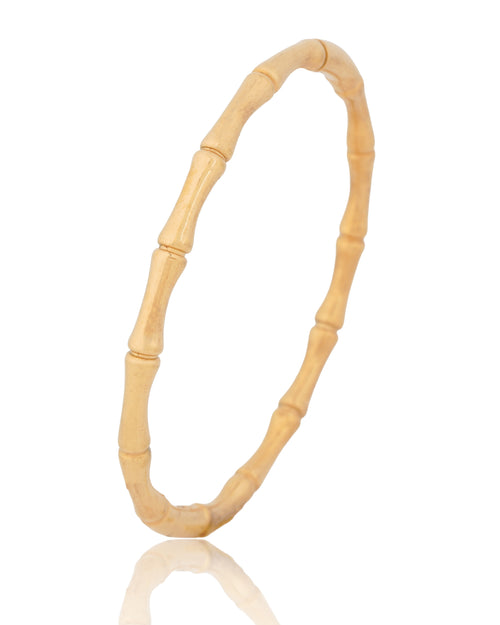 Segmented Gold Bamboo Bracelet