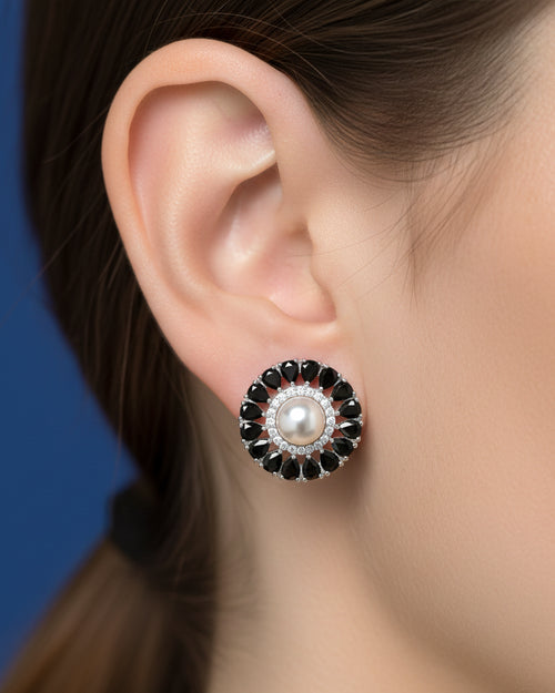 Pearl Teardrop Bloom Earrings