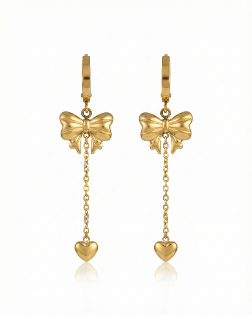 Ribbon-Knot Heartlet Dangles