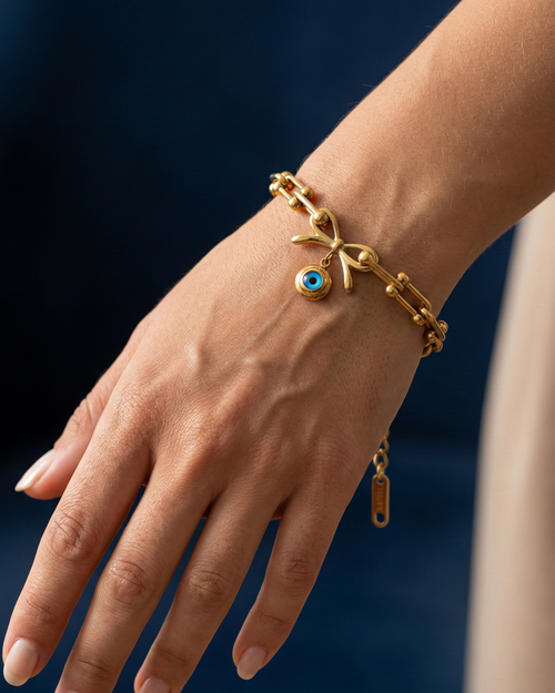 Bow Knot & Azure-Ocular Bracelet