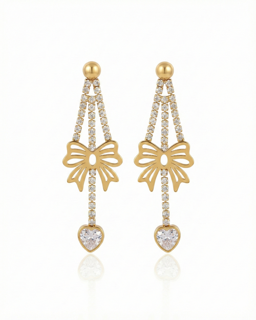 Gilded Twinkling Ribbon Dangles