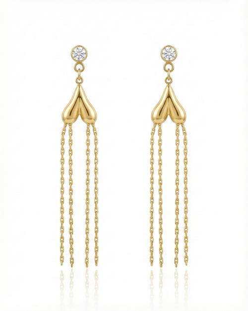 Prismatic Bud Tassel Dangles