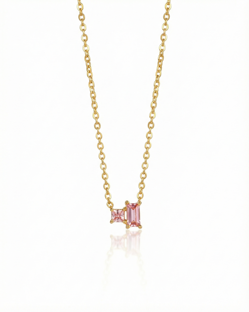 Binary Roseate Carré Necklace