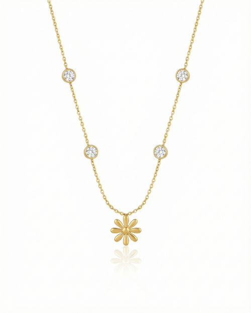 Bellis & Orbicular-Crystalline Necklace