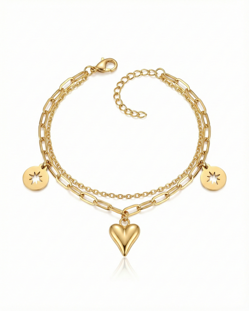 Cordiform & Stellar-Aperture Bracelet