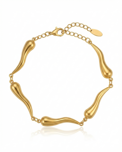 Molten Droplet Linked Bracelet