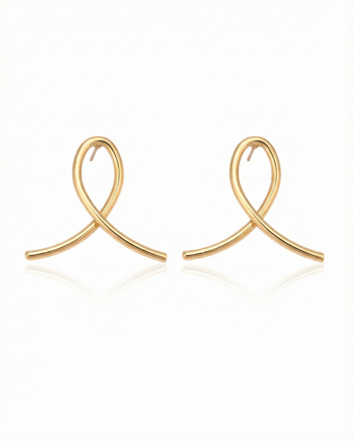 Sleek Wire-Loop Earrings