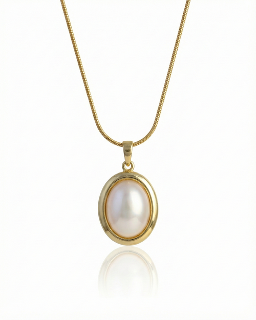 Solitary Ovoid-Nacreous Necklace