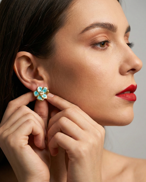 Blossom Pearl-Core Earrings