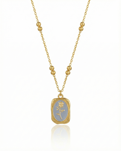 Cerulean Rosa-Insignia Necklace