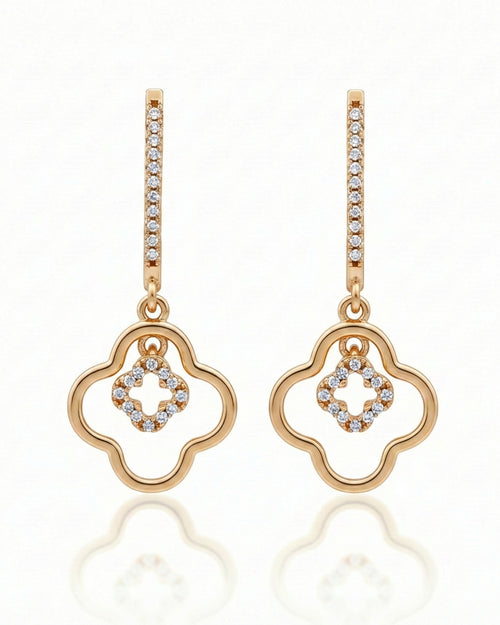 Nested Quatrefoil Frame Dangles