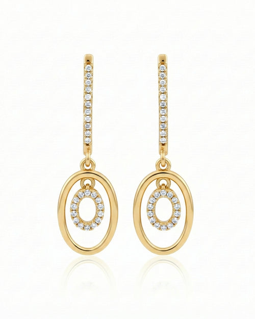 Nested Oval Frame Dangles