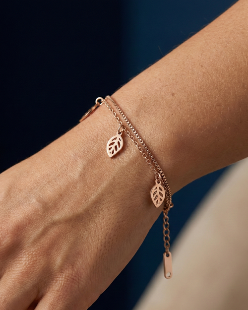 Layered Filigree-Foliage Bracelet