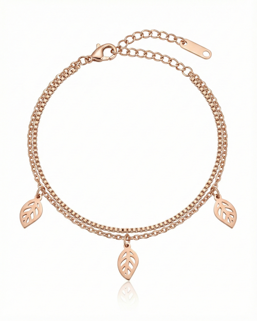 Layered Filigree-Foliage Bracelet