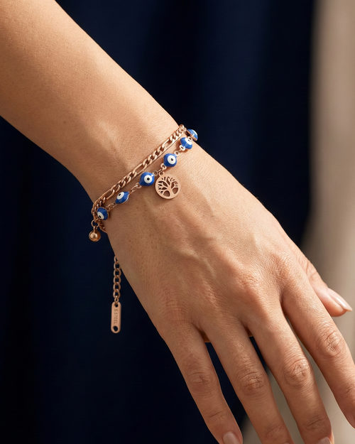 Layered Ocular & Arboreal Bracelet