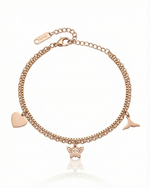 Heartlet, Papillon & Cetacean Bracelet