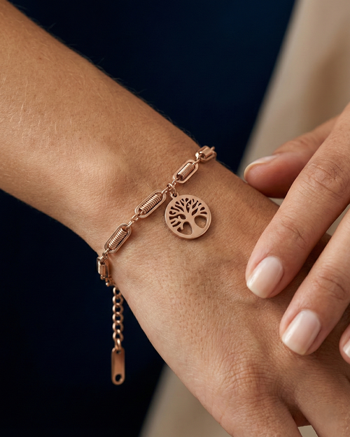 Helical-Ribbed Arboreal Bracelet