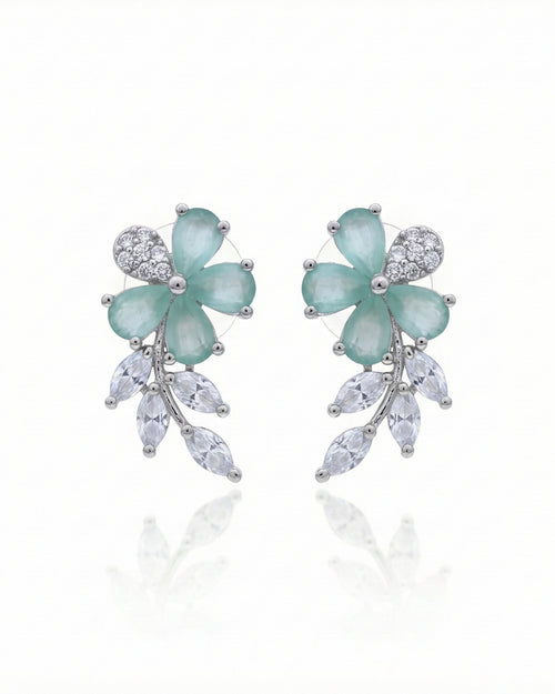 Marquise Sprig Petal Stud Earrings